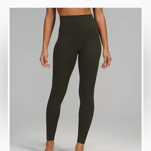 Lulu lemon olive green 28” leggings